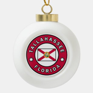 Tallahassee Florida Keramik Kugel-Ornament