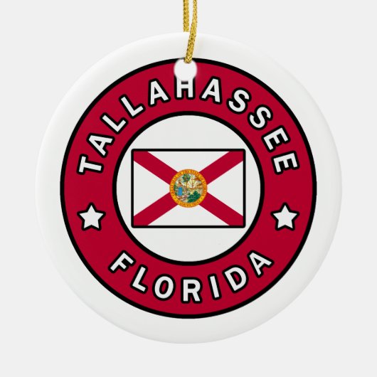 Tallahassee Florida Keramik Ornament (Vorne)
