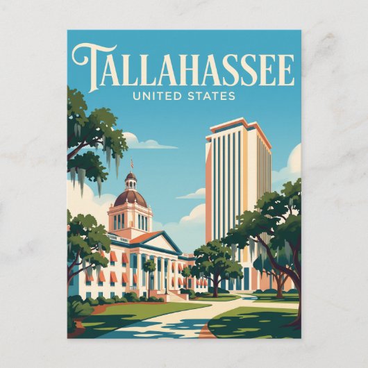 Tallahassee Florida Postkarte (Vorderseite)