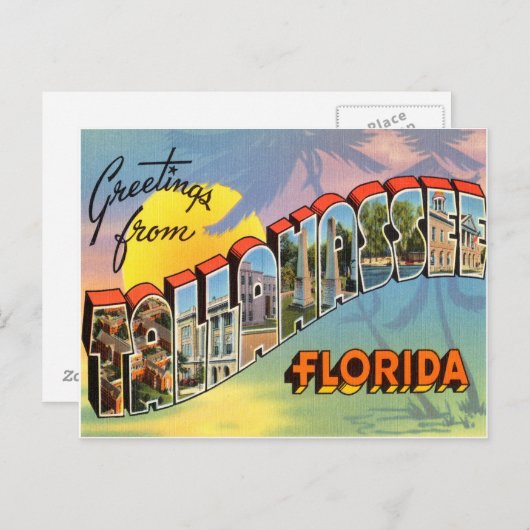 Tallahassee Florida Postkarte (Vorne/Hinten)