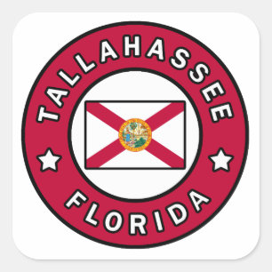 Tallahassee Florida Quadratischer Aufkleber
