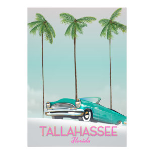 Tallahassee Florida Reiseplakat Fotodruck
