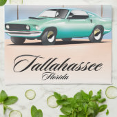 Tallahassee Florida Reiseplakat. Geschirrtuch (Gefaltet)