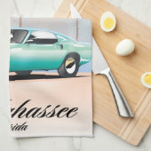 Tallahassee Florida Reiseplakat. Geschirrtuch (Viertel Falte)