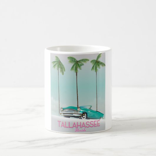 Tallahassee Florida Reiseplakat Kaffeetasse (Mittel)