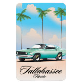 Tallahassee Florida Reiseplakat. Magnet (Vertikal)