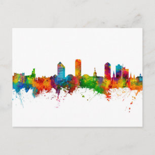 Tallahassee Florida Skyline Postkarte