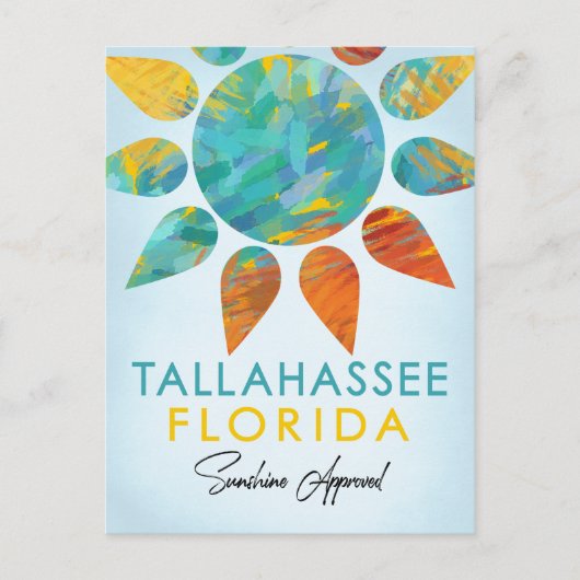 Tallahassee Florida Sunshine Postkarte (Vorderseite)