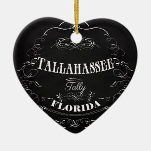 Tallahassee, Florida - Tally Keramik Ornament