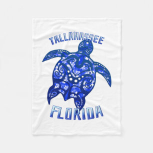 Tallahassee Florida Vacation Tribal Turtle Fleecedecke