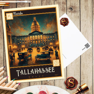 Tallahassee, Florida Vintage Ansichtskarte Postkarte