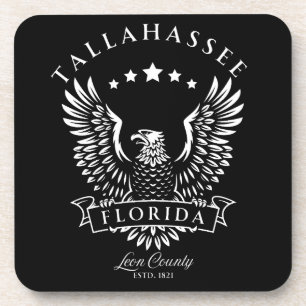 Tallahassee Leon County Florida Vintage Adler Getränkeuntersetzer