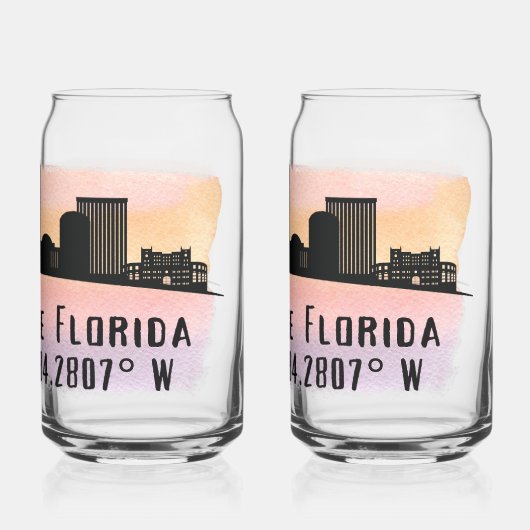 Tallahassee Skyline Dosenglas (Rückseite)