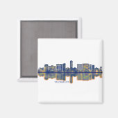 Tallahassee Skyline Magnet (Vorderseite/Rückseite)