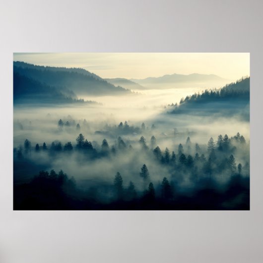 Tallandschaft Meditation Ruhe Poster (Vorne)