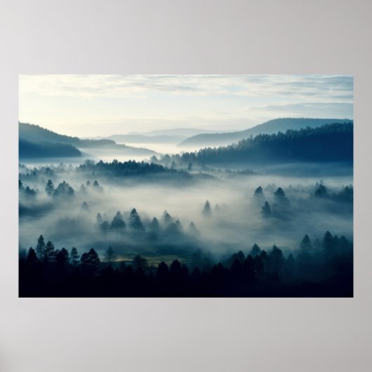Tallandschaft Meditation Ruhe Poster (Vorne)
