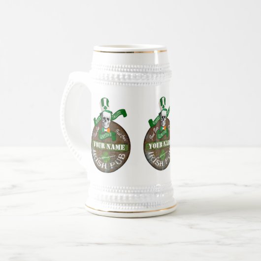 Tallest leprechaun Irish Pub Bierglas (Vorderseite Links)