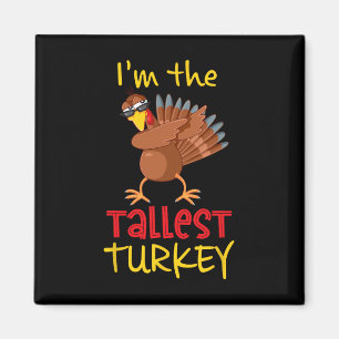 Tallest Turkey Matching Family Group Erntedank Magnet