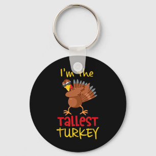 Tallest Turkey Matching Family Group Erntedank Schlüsselanhänger
