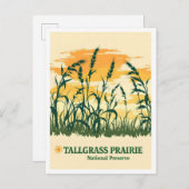 Tallgrass Prairie National Preserve Kansas Travel Postkarte (Vorne/Hinten)