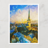 Tallin Estland Schöne Öl Paint Landschaft Postkarte (Vorderseite)