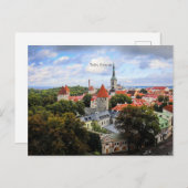 Tallin, Historisches Zentrum Estlands Postkarte (Vorne/Hinten)