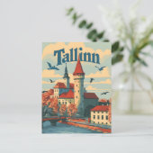 Tallin Vintag Postkarte (Stehend Vorderseite)