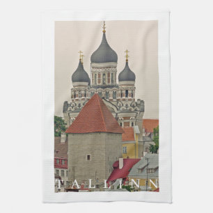 Tallinn Alexander Nevsky Kathedrale Ausblick Teetü Geschirrtuch