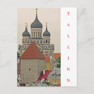 Tallinn Altstadt Turm und Kathedrale Postkarte
