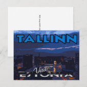 Tallinn, Besuch Estlands Postkarte (Vorne/Hinten)