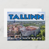 Tallinn, Besuch Estlands Postkarte (Vorne/Hinten)