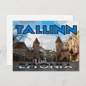Tallinn, Besuch Estlands Postkarte (Vorne/Hinten)