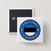 Tallinn Estland Button (Vorne & Hinten)