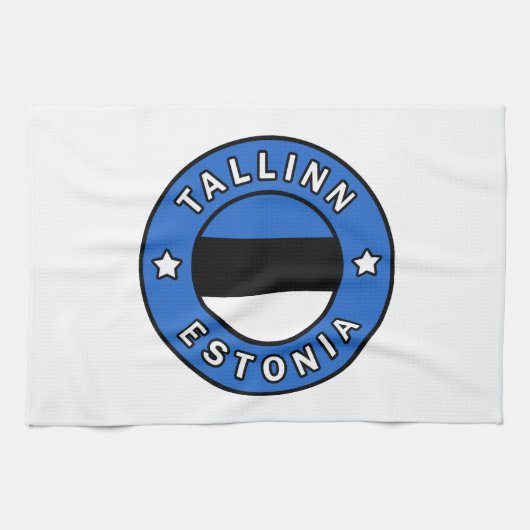 Tallinn Estland Handtuch (Horizontal)