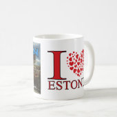 Tallinn, Estland, I Liebe Kaffeetasse (VorderseiteRechts)