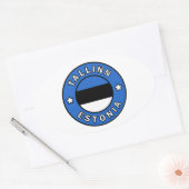Tallinn Estland Ovaler Aufkleber (Umschlag)