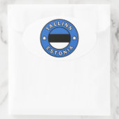 Tallinn Estland Ovaler Aufkleber (Tasche)