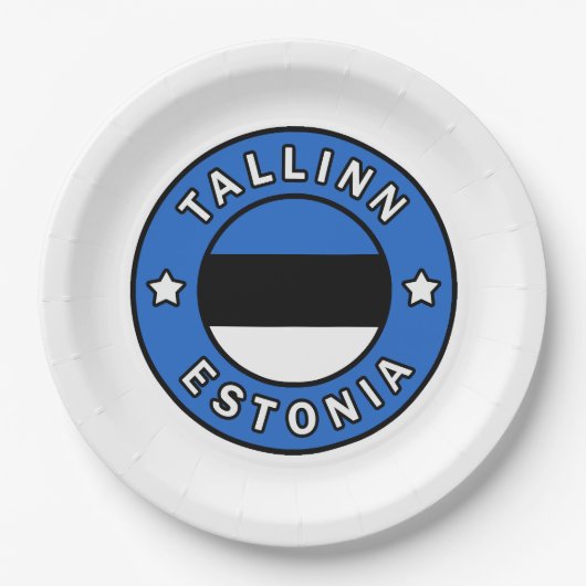 Tallinn Estland Pappteller (Vorderseite)