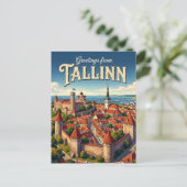 Tallinn Estland Postkarte (Stehend Vorderseite)