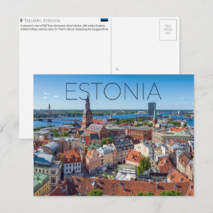 Tallinn, Estland Reise-Postkarte Postkarte