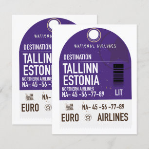 Tallinn Estland Reisekarte