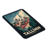 Tallinn Estland Reisen Art Vintag Magnet (Rechte Seite)