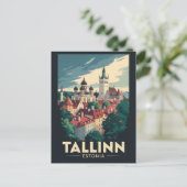 Tallinn Estland Reisen Art Vintag Postkarte (Stehend Vorderseite)
