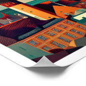 Tallinn Estland Reisen künstlerisch bunt Poster (Ecke)