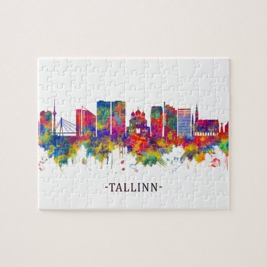 Tallinn Estland Skyline Puzzle (Horizontal)
