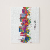 Tallinn Estland Skyline Puzzle (Vertikal)