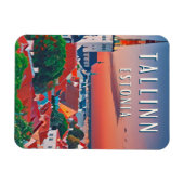 Tallinn, Estlands mittelalterliche Stadt Magnet (Horizontal)