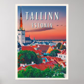 Tallinn, Estlands mittelalterliche Stadt Poster (Vorne)