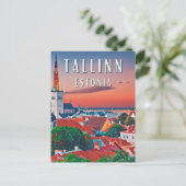 Tallinn, Estlands mittelalterliche Stadt Postkarte (Stehend Vorderseite)