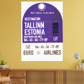Tallinn Estnisch Fahrkarte Leinwanddruck (Insitu (Wohnzimmer))